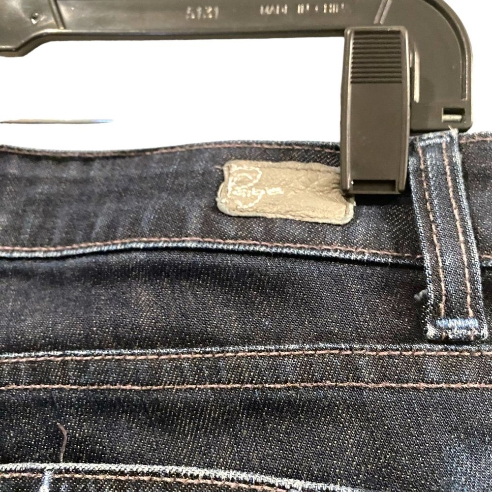 PAIGE Low Rise Premium Denim Jeans Dark Wash Melrose Straight Leg Size 29 - Picture 7 of 8